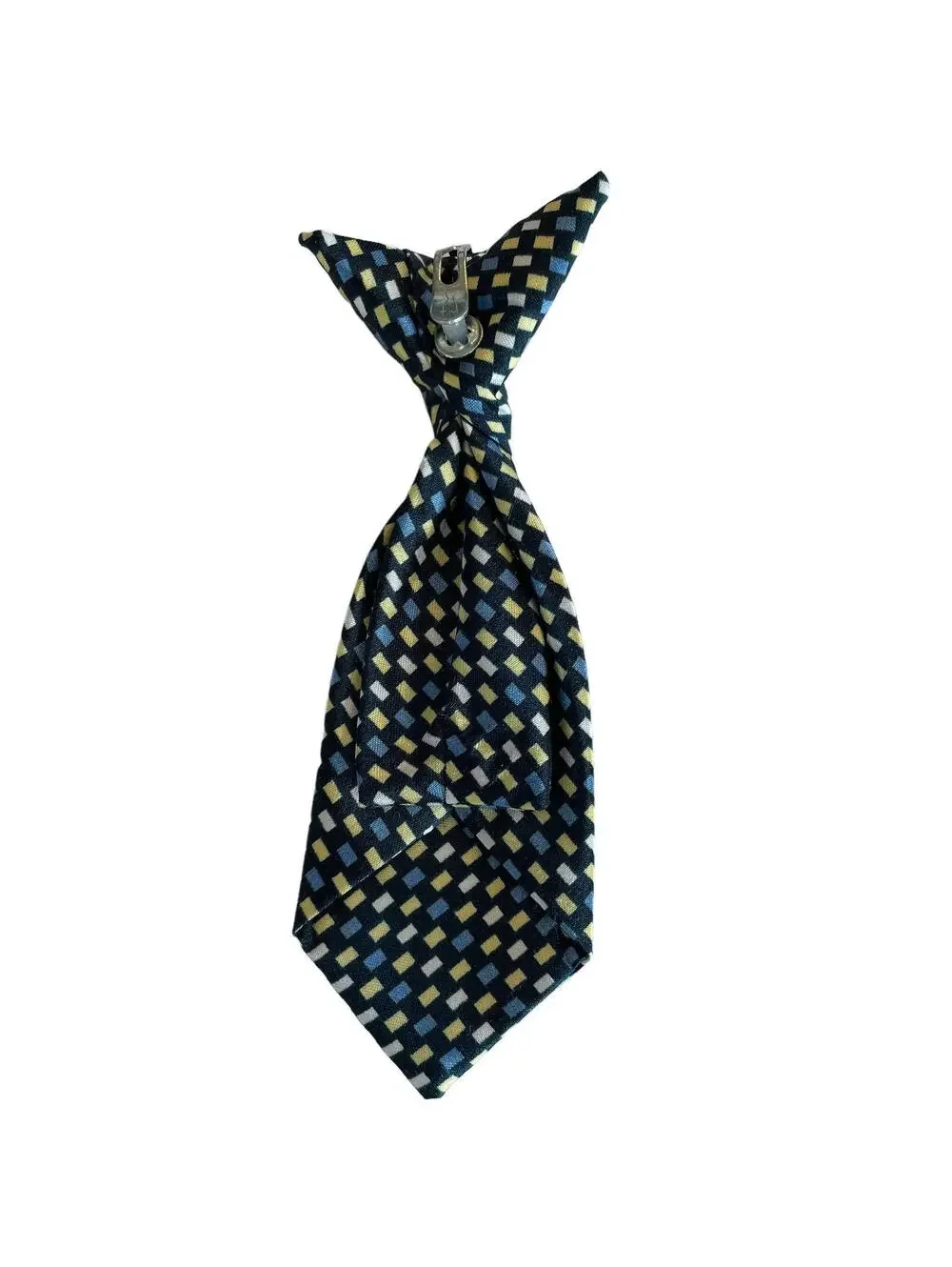 Tie necktie Kids Boys Children's Blue Yellow Pre Tied Clip On Tie
